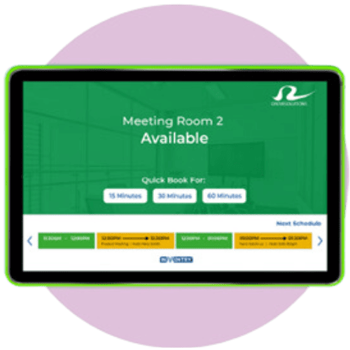 Green room booking