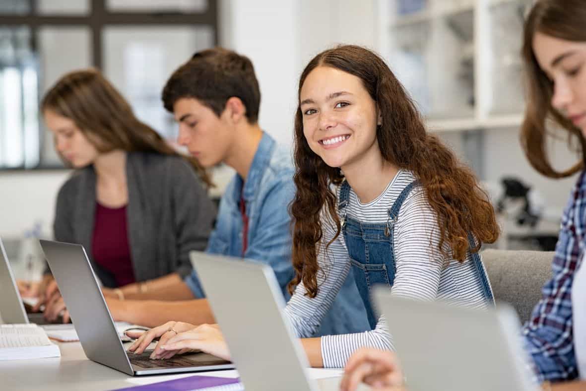 Photo of a paperless classroom